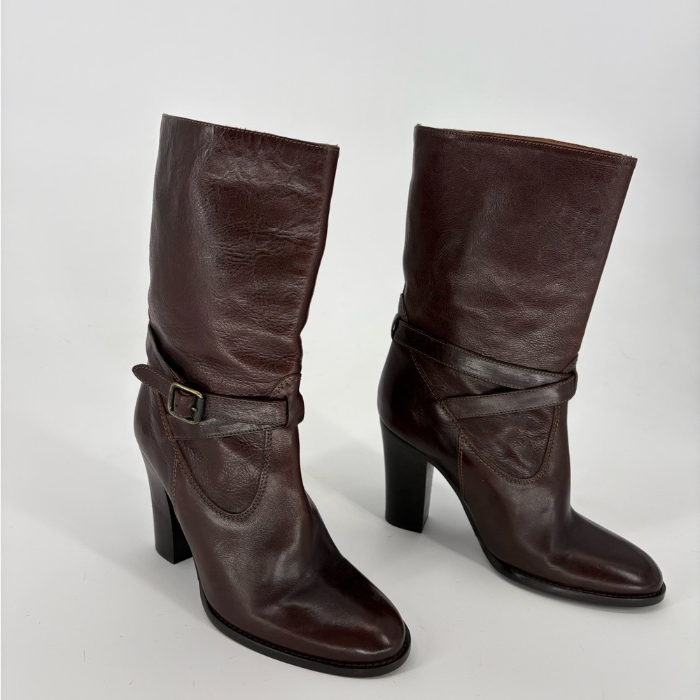 J.Crew Tenley Mid-Calf Leather Boot - Picture 2 of 14